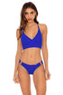 Luli Fama Last Fling SOMETHING BLUE BUSTIER TOP